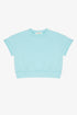 FRENCH TERRY ROLLUP SLEEVE WAISTBAND TEE